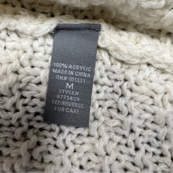 Charlotte Russe ivory open cardigan SZ MED - Picture 4 of 4